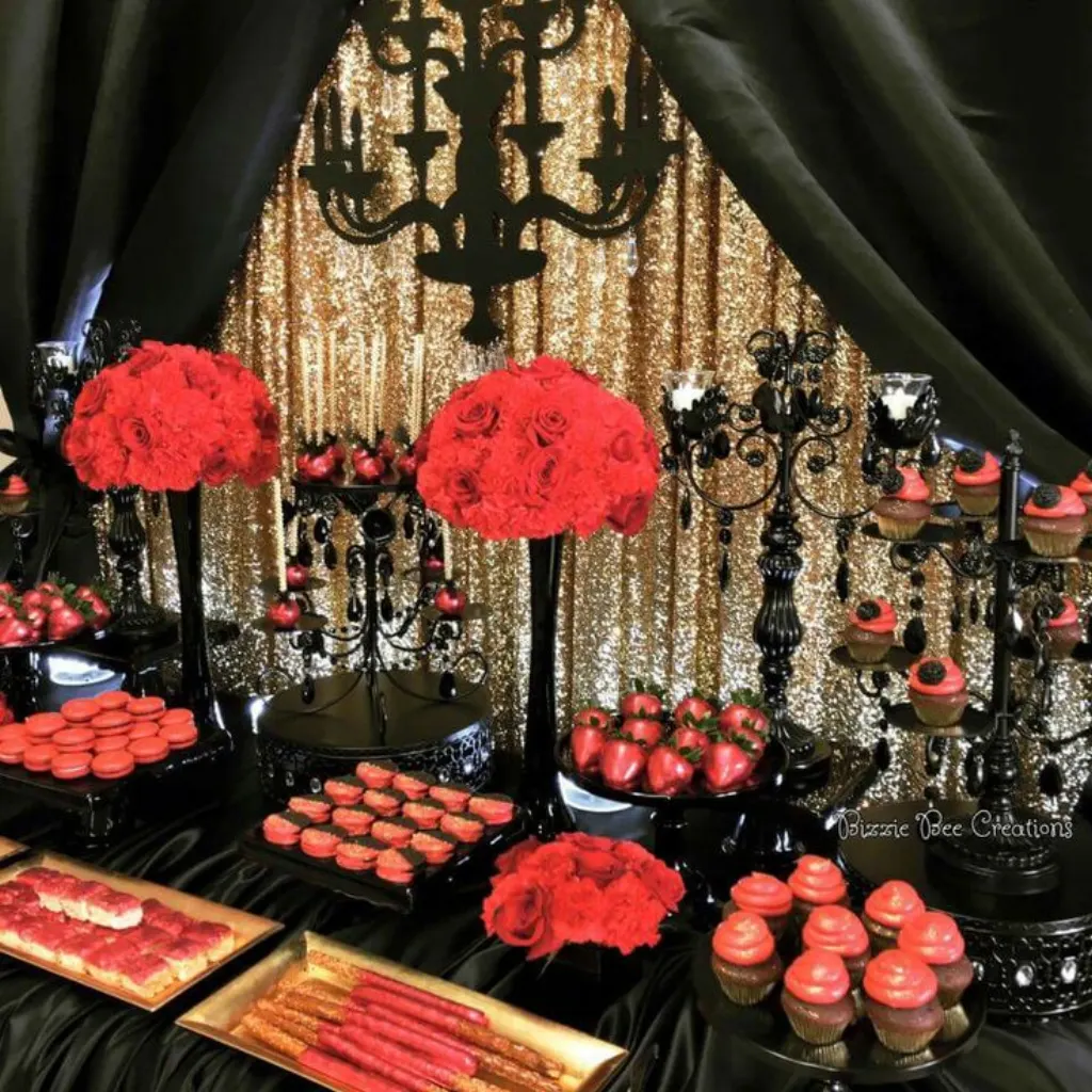 Sur Pinterest Black gold and red