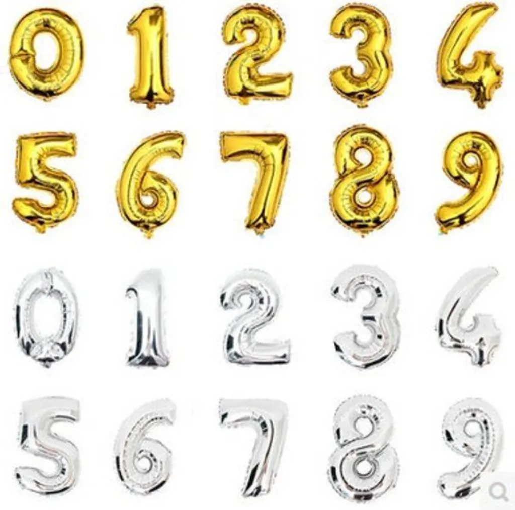 Sur Pinterest 14 Inch Number Balloons | Choose Your Color – Choose Your Number |