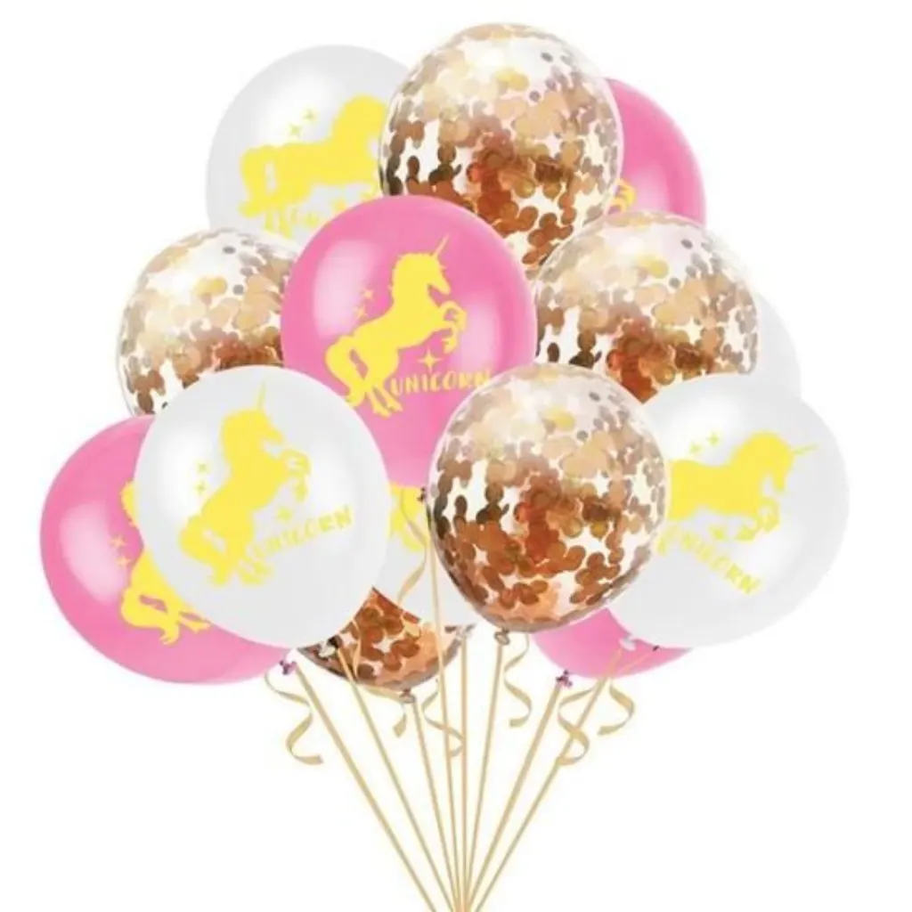Sur Pinterest 15 pcs 12 Pouces Confettis Ballon Licorne Thème Partie Latex Ballons