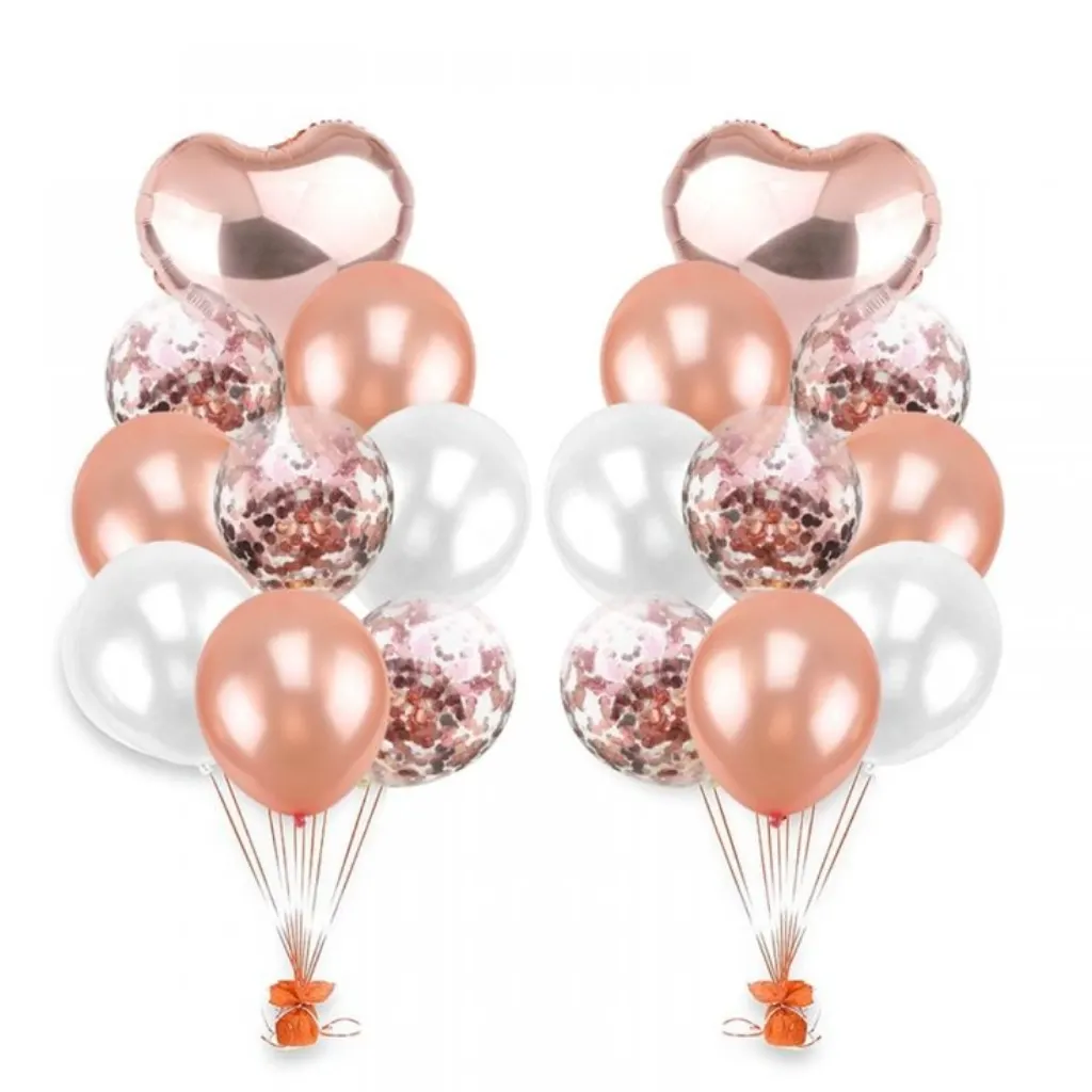 Sur Pinterest Wedding Decoration 1Set 18inch Pink Foil Balloon 12inch Confetti Air