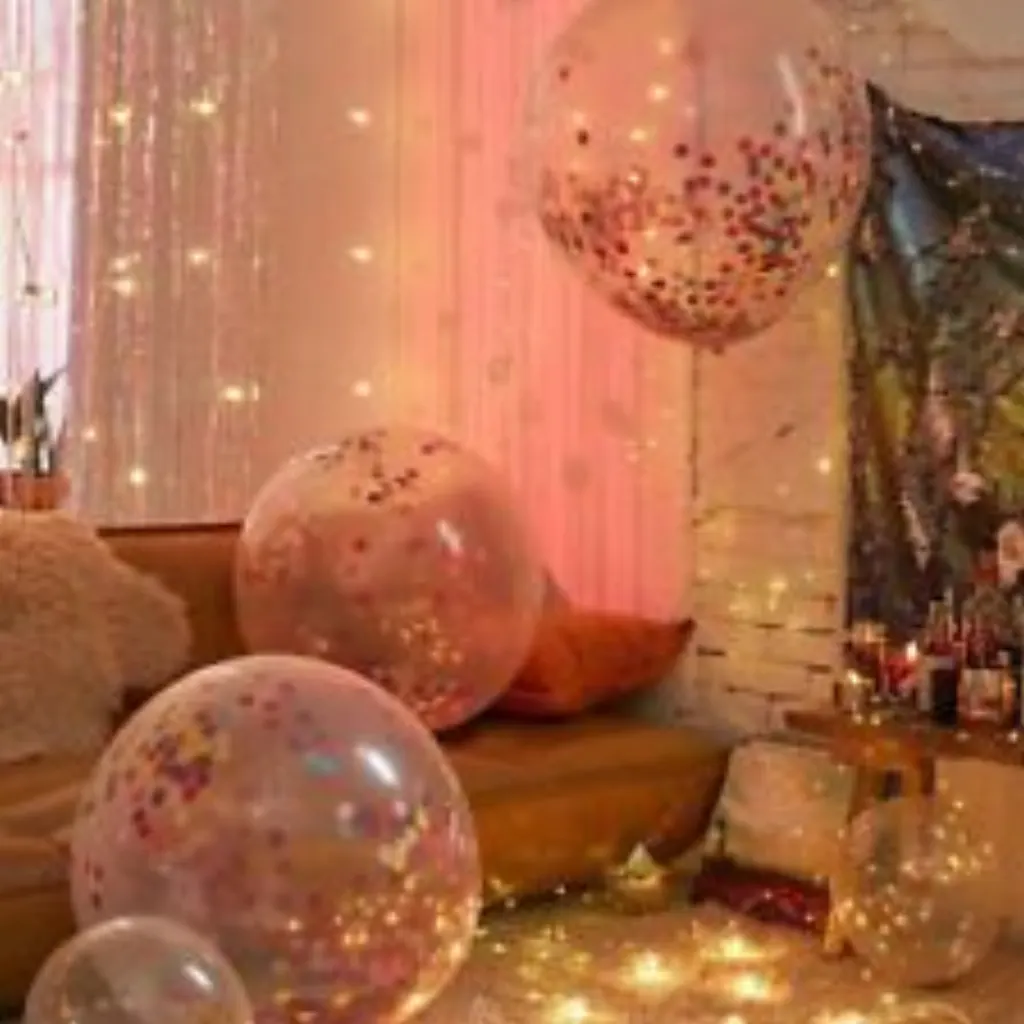 Sur Pinterest 36″ 1Pc Clear Confetti Filled Balloon Heart Birthday Party Supply