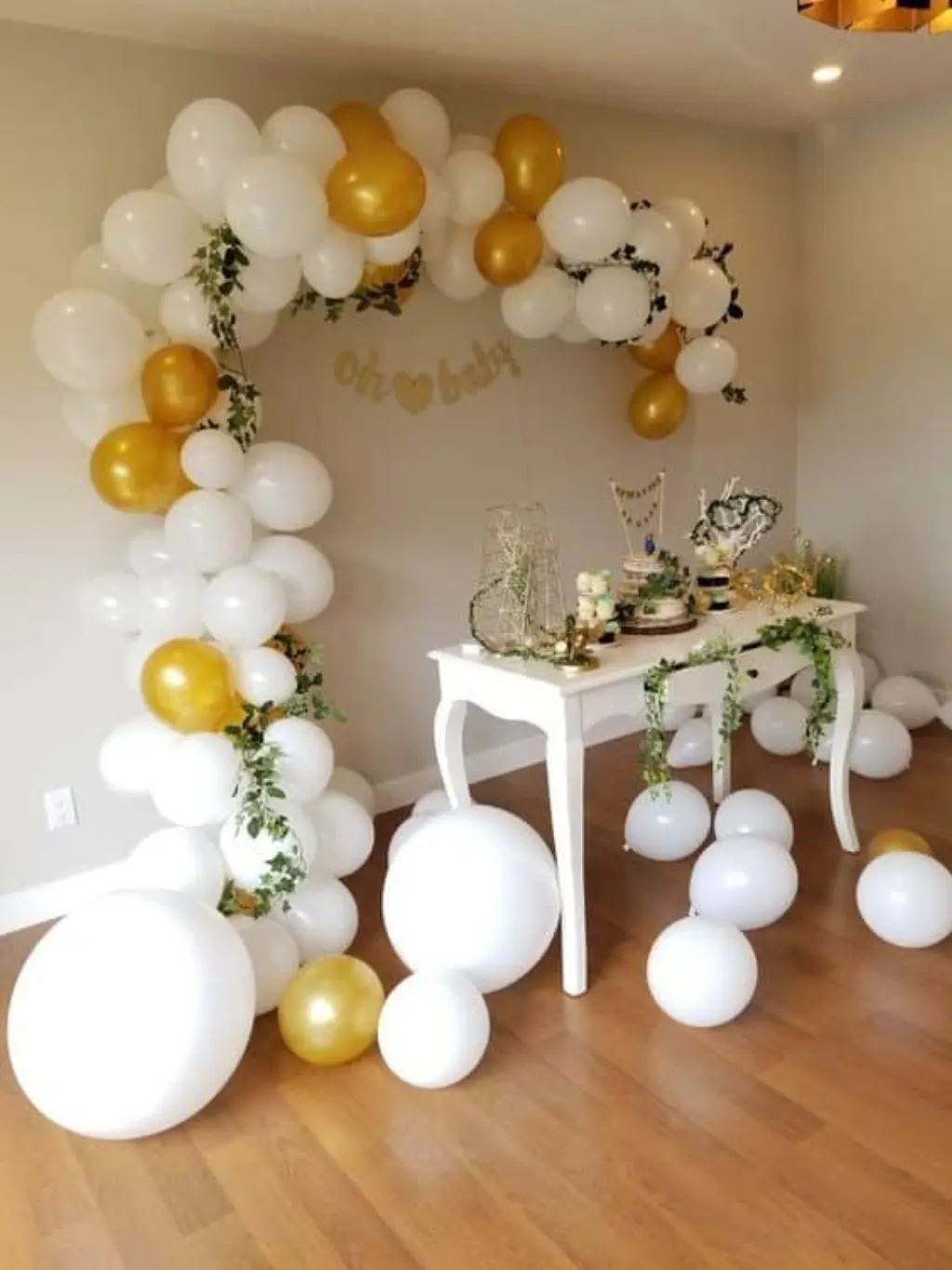 Sur Pinterest White Balloon Garland