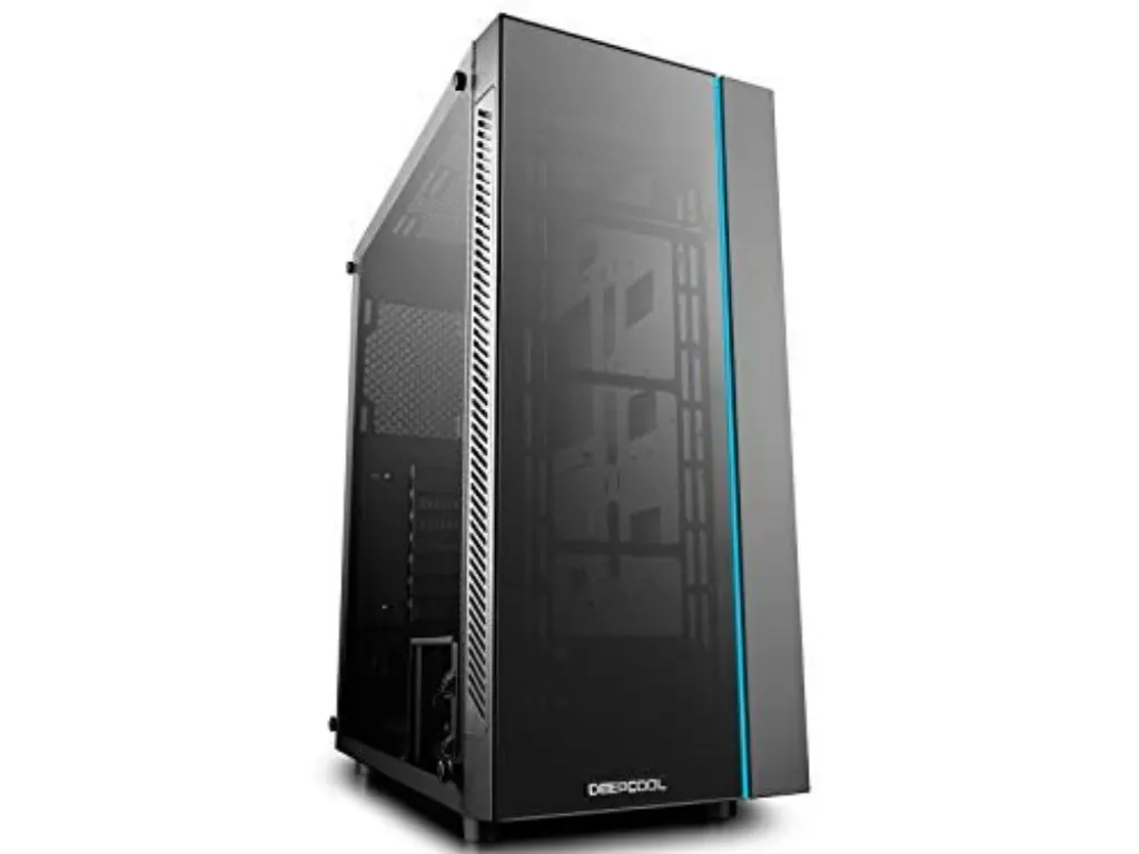 Cas DeepCool MATREXX 55, pris en charge par E-ATX, carte mère ou contrôle bouton de la synchronisation de périphériques RVB 12V en verre trempé de 4 mm, pleine taille