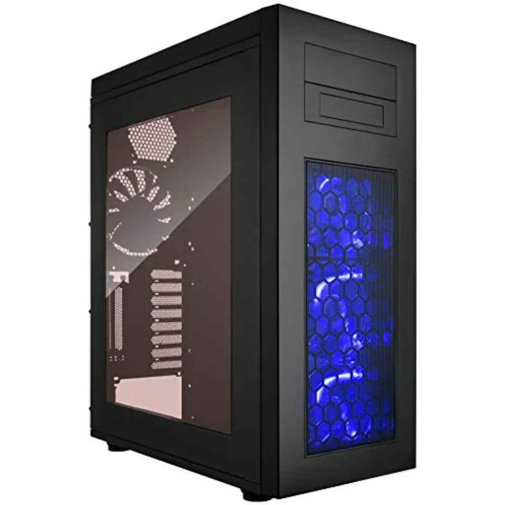 Étui pour ordinateur de jeu Rose Tower ATX Full Tower avec ventilateurs à DEL bleues, prend en charge les cartes mères EATX, prend en charge l'alimentation double, radiateur en option de 360 ​​mm, prend en charge jusqu'à 7 ventilateurs - Rise Glow "width =" 375 "height =" 375