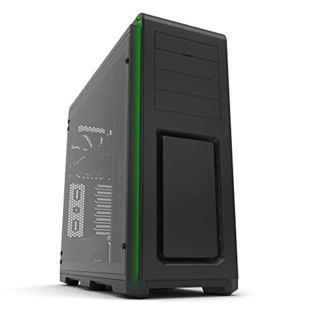 Phanteks Enthoo Luxe PH-ES614LTG_BK Extérieur en aluminium noir / Châssis en acier / Panneau en verre trempé, boîtier Full Tower ATX "width =" 375 "height =" 375