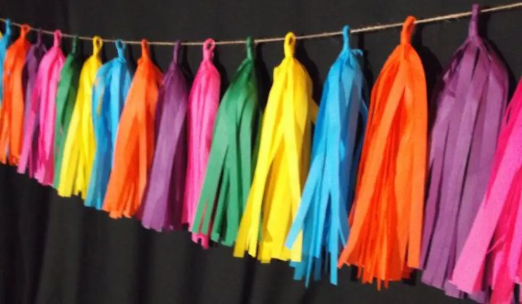 Sur Pinterest SHIPPED NEXT DAY, 20 Tassel Cinco de Mayo Tissue Paper Garland, Fiesta