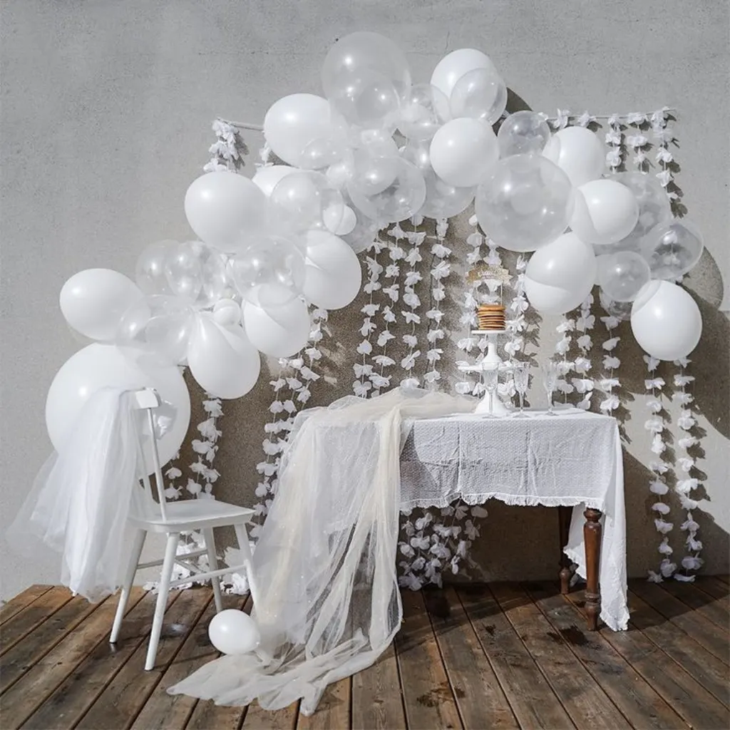 Sur Pinterest Guirlande de ballon blancs