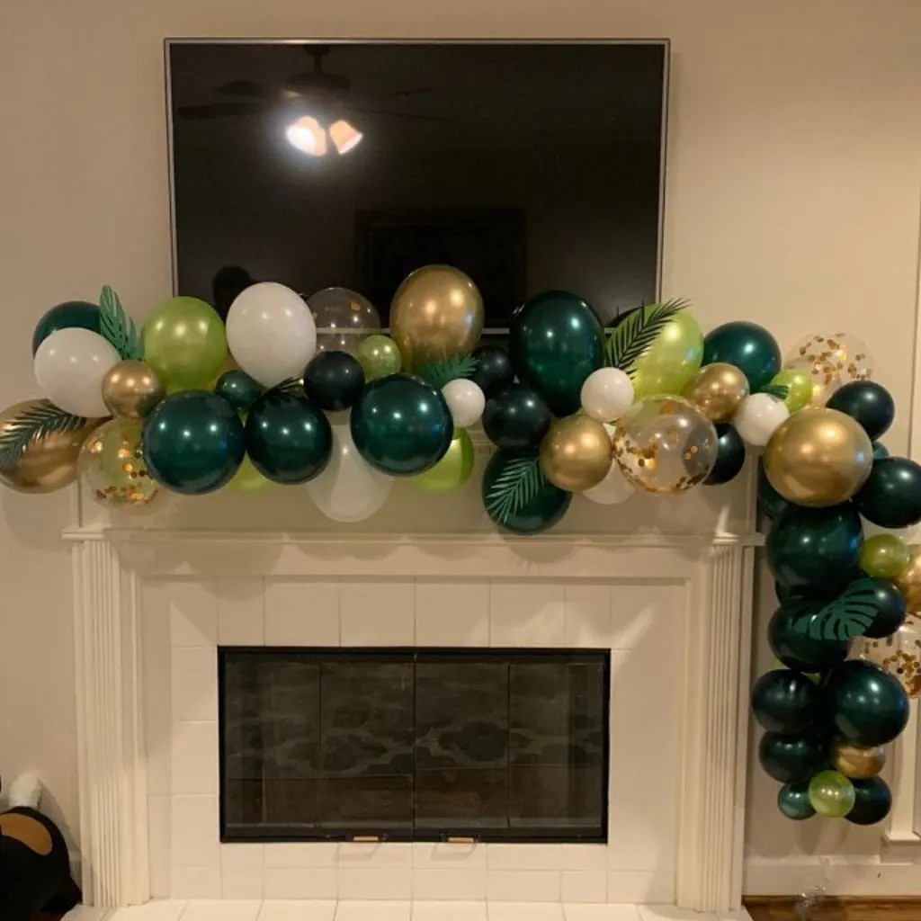 Sur Pinterest Tropical Balloon Arch Kit//Wild thème ballon arches/vert ballons