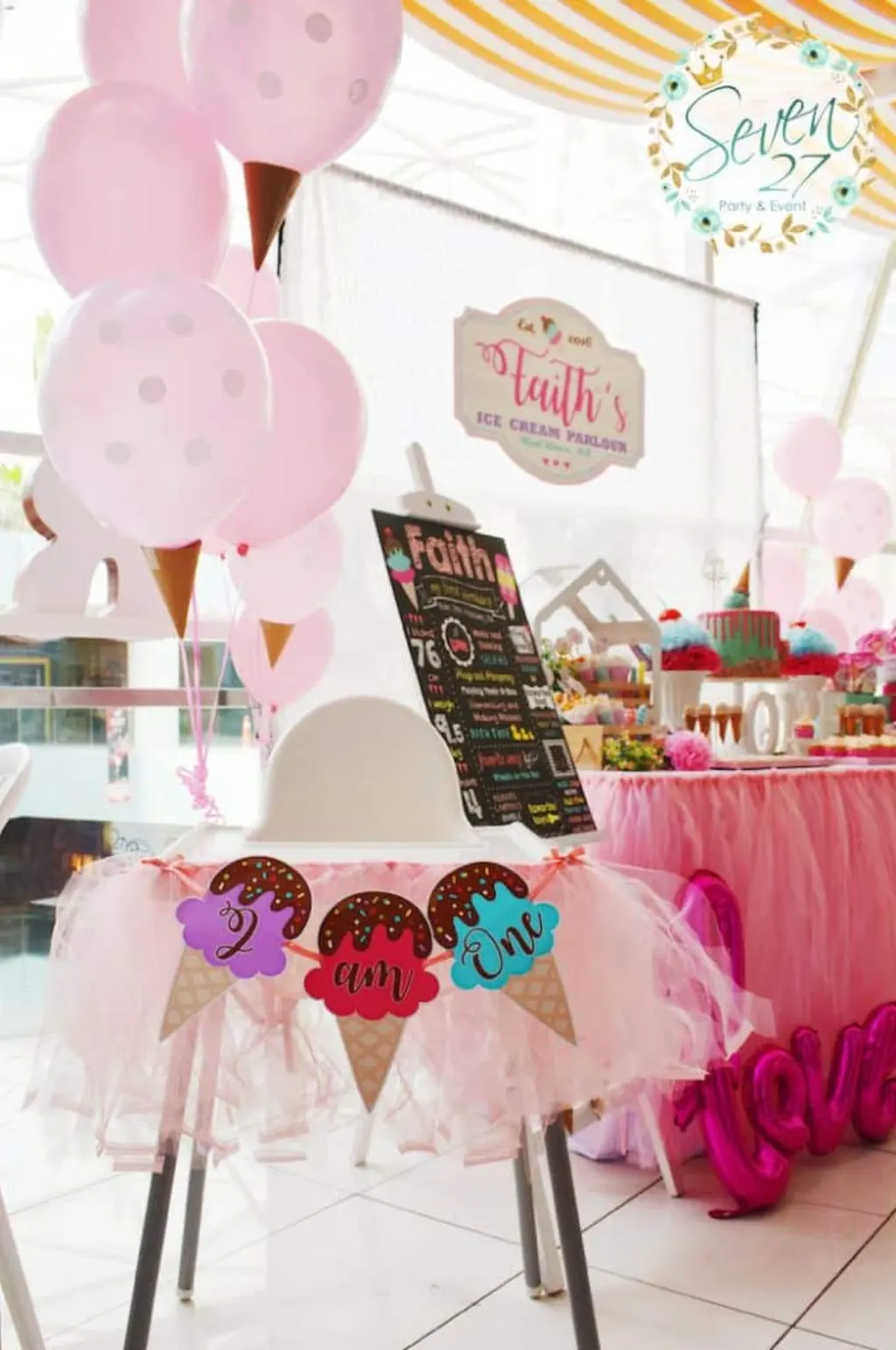 Sur Pinterest Girly Ice Cream Birthday Party