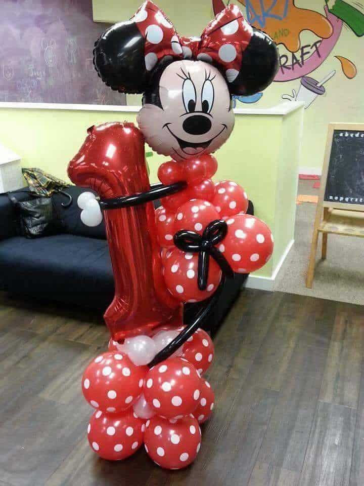Sur Pinterest Columna de Globos con Motivo de Minnie Mouse 🎈 | Accro-Jeux