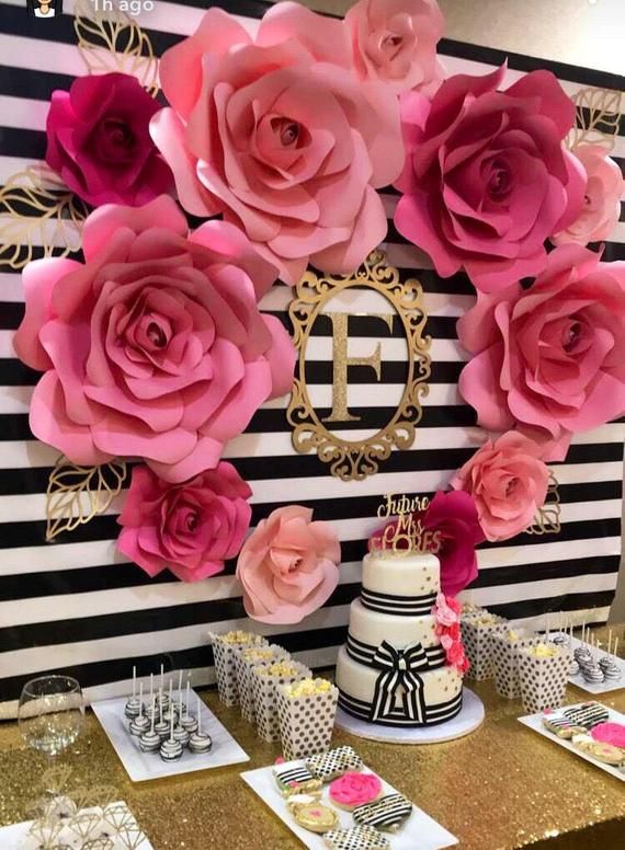 Sur Pinterest This listing is for 11 Kate Spade inspired flowers for a backdrop. | Accro-Jeux